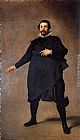 Diego Rodriguez De Silva Velazquez Canvas Paintings - The Buffoon Pablo de Valladolid